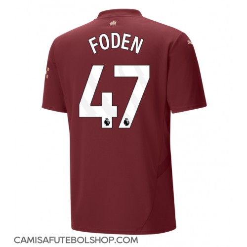 Camisa de time de futebol Manchester City Phil Foden #47 Replicas 3º Equipamento 2024-25 Manga Curta